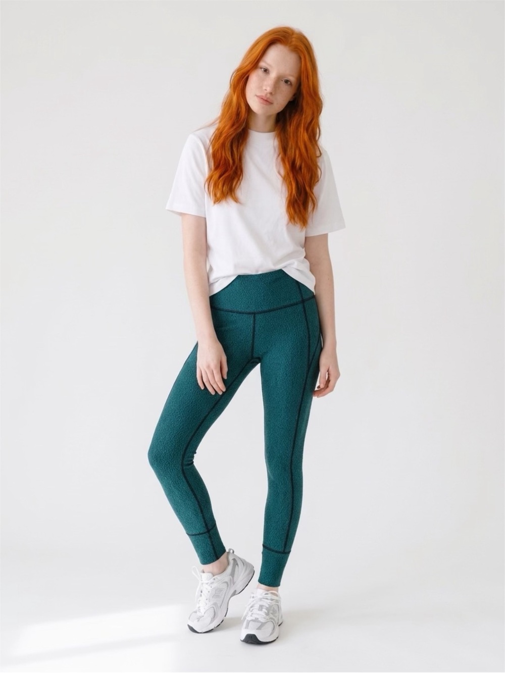 High-Rise Textured Lululemon Teal Leggings with pockets size 6